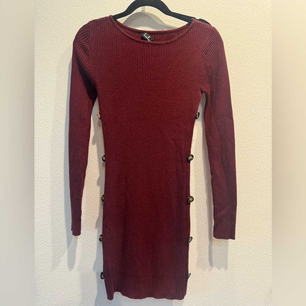 Lulus mini knit sweater dress